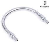 LED M4 Black Silver Microphone Positioning Hose Two External Teeth M4 Flexible Snake Tube Goosenecks Snake Tube