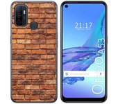 Tumundosmartphone Funda Gel Tpu para Oppo A53 / A53s diseño Ladrillo 04 Dibujos