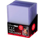Fundas Toploader - 3" x 4" Super Thick 55PT (25 unidades)  One Piece TCG - Pokémon TCG - Magic - Dragon Ball TCG