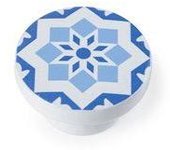 BUREI Pomos Redondos para Mueble de Madera Acabado Azul Modelo E242 ø38mm - Alta Calidad