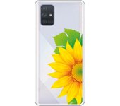 Funda compatible con Samsung Galaxy A71 - Medio Girasol