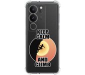 Funda Silicona Antigolpes para Vivo V29 5G diseño Mujer Escalada Dibujos
