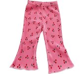 Elegant Playful Girls Floral Polka Dot Flared Pants Summer Autumn Outdoor Casual Bottoms Children Kids Cartoon Fashion Capris