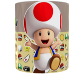 Taza Super Mario – Toad 🍄🎮 Stamina Desayuno Ideal Para regalo y Para Fans Juegos Games Videojuegos