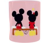 Taza Mickey y Minnie Mouse Rosa Amor Disney en cada sorbo Stamina Desayuno Ideal para Regalo Dia de los Enamorados