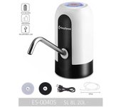 Dispensador de Bomba de Agua, Universal Apto para 5L/8L/20L, Dispensador de Agua Eléctrico Automático Bomba de Agua Portátil con Carga USB para Agua embotellada, Garrafa Botella Bebida Interruptor con Botón