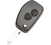 jingyuqin Modified For Renault Megane Dacia Modus Espace Duster Clio Flip Remote Car Key Fob Case 2/3 Buttons VAC102/NE72 Blade