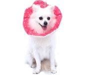 Cone ajustable para perros y Gatos, collar de Cone de Recuperación fácil para Gatos, collar protector para Perros, Perros y Perros Pequeños, Rosa, median