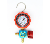 For R410A R22 R134a R404A Air Condition Gauge Refrigerants Manifold Gauge Manometer Valve 800psi/500psi with Visual Mirror