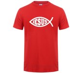 Jesus Fish Christ Printing T-Shirt For Man Woman Christian Jesus Faith Inspirational Fashion Brand T Shirts T-shirt Men Clothing