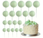 20Pcs/Bag Mini Foam Ball Cake Toppers Versatile DIY Decorations for Wedding Birthday Baby Shower and Anniversary Party Accessory