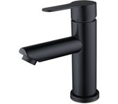 Grifo de Baño De solo orificio, monomando mezclado elegant para lavabo, color Negro mate