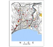 Madrid World City Colour Map Canvas Art Painting New York London Paris Poster and Print Wall Art Picture for Home Decoration