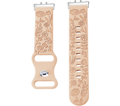 Prints Design Strap for Samsung Galaxy Fit 3 Watch Band Silicone Engraving Bracelet for Samsung Galaxy Fit3 Floral Wristband