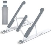 Soporte portátil ajustable para portátil, metal y ABS plegable, soporte de PC de refrigeración ventilada para MacBook Pro/Air, HP, Lenovo, Sony, Dell