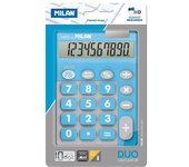 Calculadora Milan Blister Duo - 10 Dígitos - Azul - Teclas Grandes