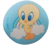 Parches Ropa Warner Bros – Parche Impreso Ropa – Animales – (licencia oficial) – Baby Looney Tunes – Tweety – Canario Piolín – Bebé – Tiernos – 7,2 x 7,2 cm. – Moda The Happy Patch