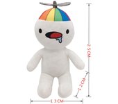Peluche de nube arcoíris grande blanco- Adornos creativos de anime curativos.