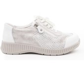 Zapato Deportivo Mujer Ancho Especial Comodo Suave 3302 Blanco