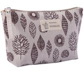Women Travel Cosmetic Bag Canvas Portable Zipper Makeup Bags Female Purses Pencil Case Toiletries Storage Wash Bag Beauty Case