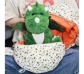 Dinosaur plush toy cute big dinosaur egg doll friends birthday gift dinosaur egg and dinosaur combo dolls