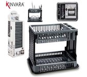 ESCURREPLATOS PLASTICO RATTAN 2 PISOS KINVARA