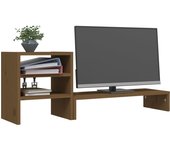 vidaXL Soporte para Monitor Elevador Trabajo Oficina Color Natural,  Blanco,  Gris y mas