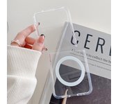 N52 Strong Magnet for Samsung Galaxy Z Fold Flip 5 4 3 5G Case Clear Acrylic Soft Wireless Charge for MagSafe Cover Shell Fundas