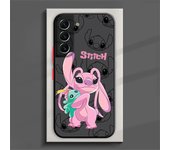 Stitch Angel Disney For Samsung Galaxy A73 A72 A71 A53 A52 A33 A15 A14 A13 A12 A05 4 S 5G Frosted Translucent phone Case