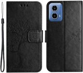 Para Motorola Moto G24 Poder Impresionó La Caja Del Teléfono De La Cartera Del Patrón