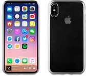 Funda TPU Marco Plata Bling iPhone X Muvit Life