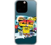 Funda original compatible con iPhone 13 Pro - Bob Esponja Hip Hop