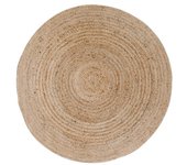 Alfombra Redonda Bombay, Yute, Marron, 90x90x1 cm
