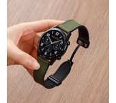 20 22mm Leather+Silicone Strap For Samsung Galaxy Watch 4 5 6 40 44mm 5Pro Magnetic Band Galaxy Watch 4/6Classic 43 47mm 42 46mm