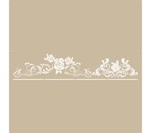TODO-STENCIL Plantilla MYA Home Decor Cenefa 004 Medida 50x15cm Diseño 48x12cm, Stencil lavable, reutilizable, maleable y muy resiste, Ideal para decorar paredes, muebles, cojines, cortinas, etc