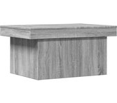 vidaXL Mesa de centro madera de ingeniería 80x55x40 cm Blanco, Negro, Roble Sonoma Mesita de Salón o Comedor o Auxiliar Mesa de Café Meuble Salón