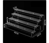 Acrylic Transparent Jewelry Box Earring Storage Box Necklace Bracelet Jewelry Display Stand Large Capacity Dustproof Jewelry Box