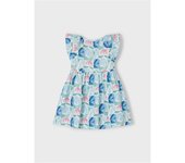Moda infantil niña MAYORAL 3.928 035 VESTIDO ESTAMPADO MENTA 35446 25V