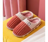 Zapatillas de casa cálidas para hombre y mujer, zapatos informales peludos, antideslizantes, suela suave, cómodas, toboganes para dormitorio interior, Invierno