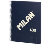 LILI HOME Pack de 2 Libretas Milan A4 Cuadriculadas - 80 Hojas, 95g, Papel procedente de plantaciones sostenibles para un impacto ambiental reducido. Espiral de hierro para una apertura fácil y un escritura cómoda en cualquier lugar