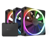 VENTILADOR CAJA NZXT 120 MM AER RGB 3 TRIPLE BLACK RF-R12TF-B1