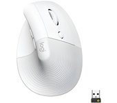 Logitech Lift Ratón Ergonómico Vertical Inalámbrico Bluetooth USB Blanco