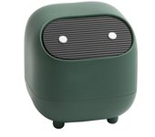 Cubo de basura de oficina con tapa (verde) -