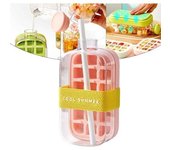 My Crush Cup, Cubitera, Bandeja para Cubitos de Hielo, Cubitera con Tapa y Recipiente, Cubitera para Botellas de Agua, Cubitera con Prensa en Forma de Tetera (Verde, 800 ml)
