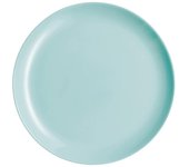 Luminarc Plato Llano Diwali Turquesa 27cm Vidrio Opal Reciclable Ecológico