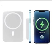 Banco de energía magnético de 5000mAh, Power Bank Magsafe,Batería Externa de alta capacidad, carga rápida inalámbrica, cargador portátil, compatible con iPhone 16/15/14/13/12, Xiaomi, Samsung, Huawei