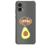 Funda Silicona Antigolpes para Motorola Edge 30 Neo 5G diseño Vegan Life Dibujos