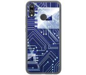 Tumundosmartphone Funda Gel Tpu para Huawei P20 Lite Diseño Circuito Dibujos