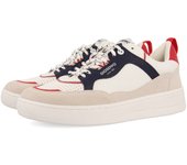 Gioseppo Zapatilla Blancas Hombre Trekking Cordones Azul Marino