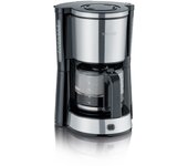Severin KA 4823 - Cafetera de Goteo para 10 Tazas - Acero Inoxidable Cepillado/Negro